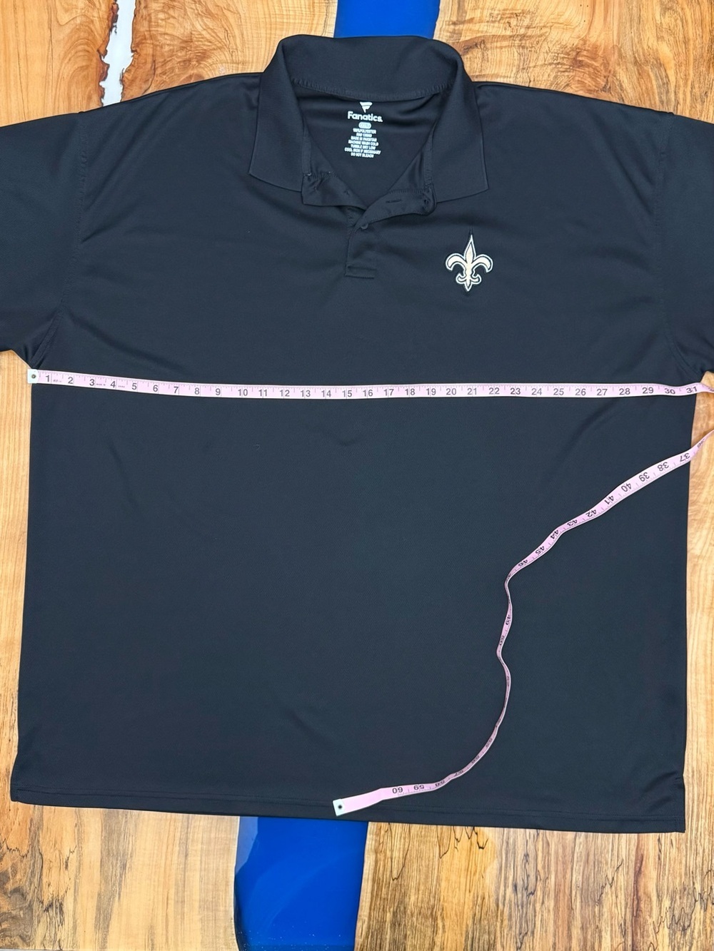 Fanatics New Orleans Saints Polo 4XLT Black NFL Performance Shirt - Picture 2 of 6
